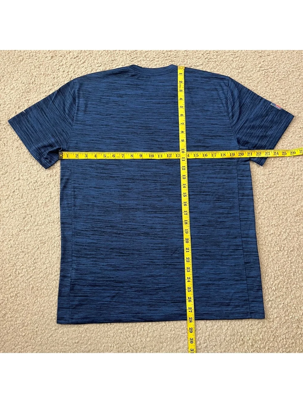 Dallas Cowboys NFL Nike Mens Blue Heathered Graphic T Shirt Size Large